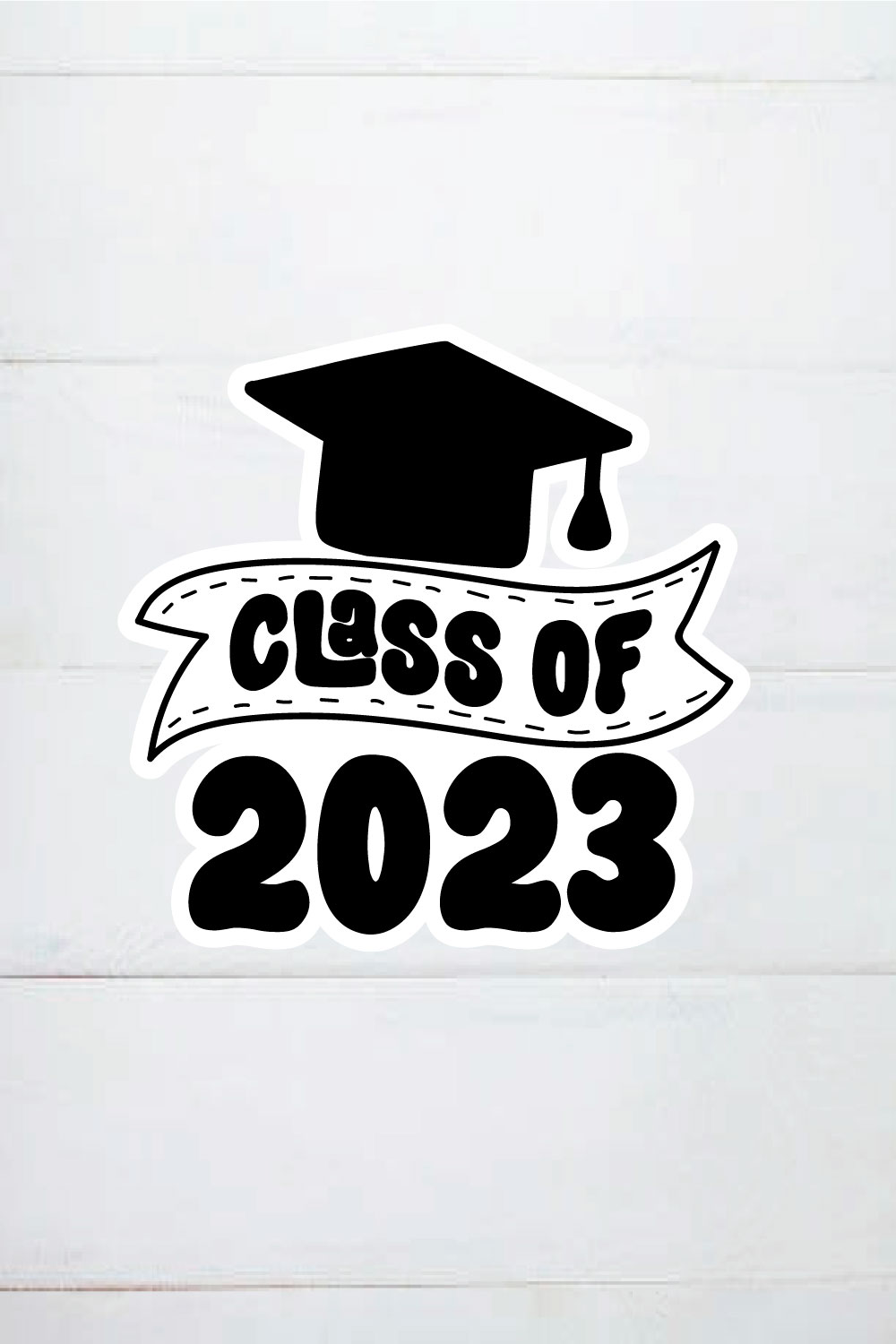 CLASS OF 2023 STICKER, graduation ,2k23 graduation pinterest preview image.