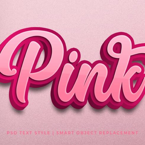 Pink Text Style Effect Mockupcover image.