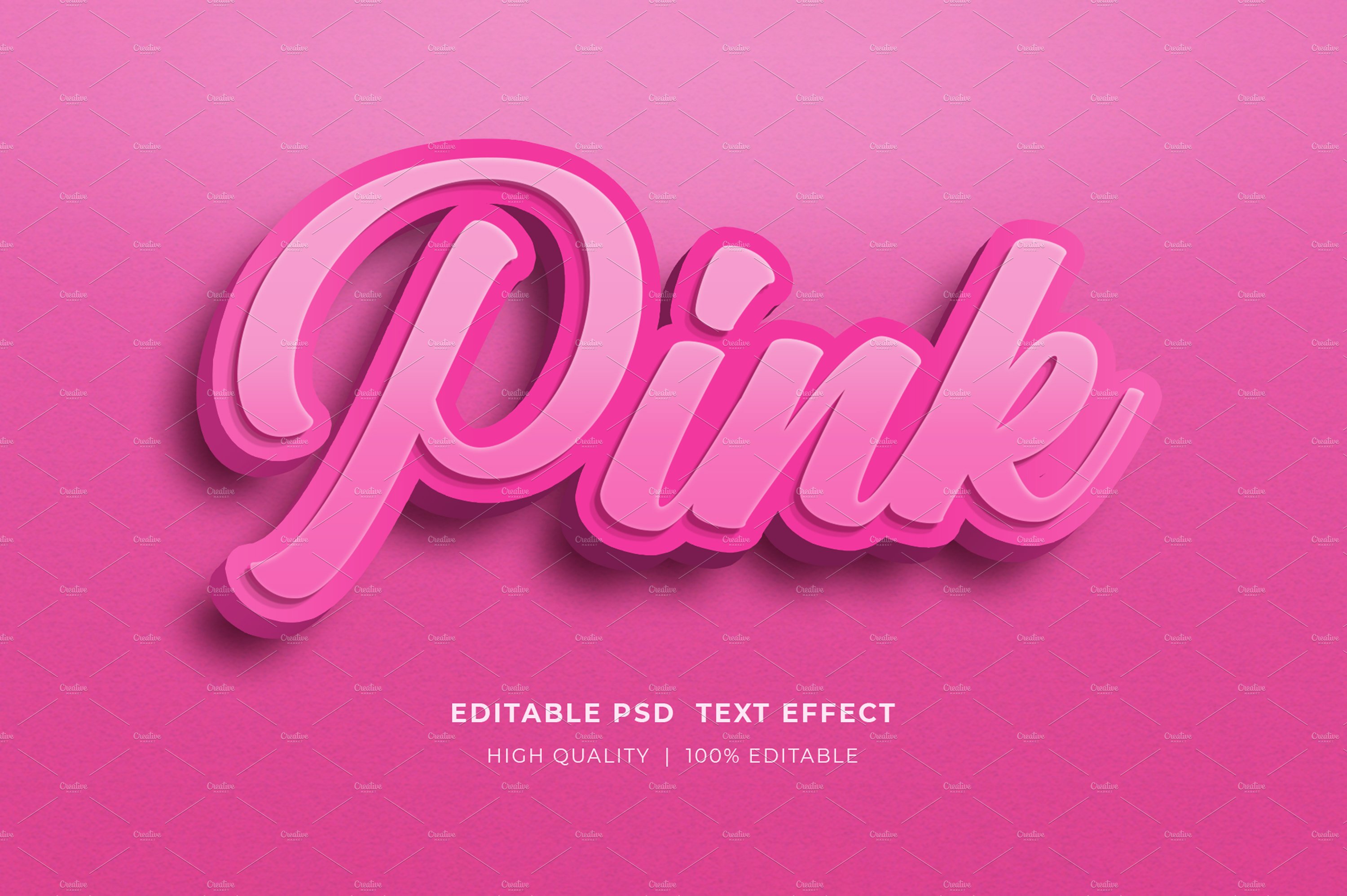 Pink Editable Text Effect Mockupcover image.