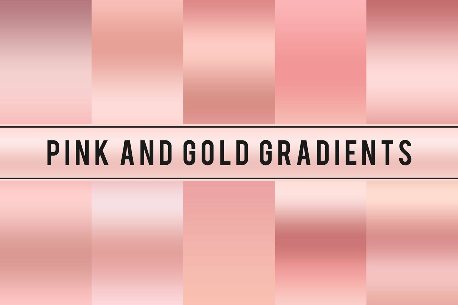 Pink And Gold Gradients – MasterBundles