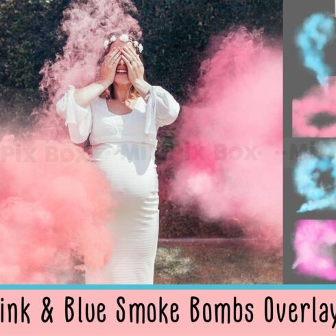 Pink and Blue Smoke Bombs Overlayscover image.