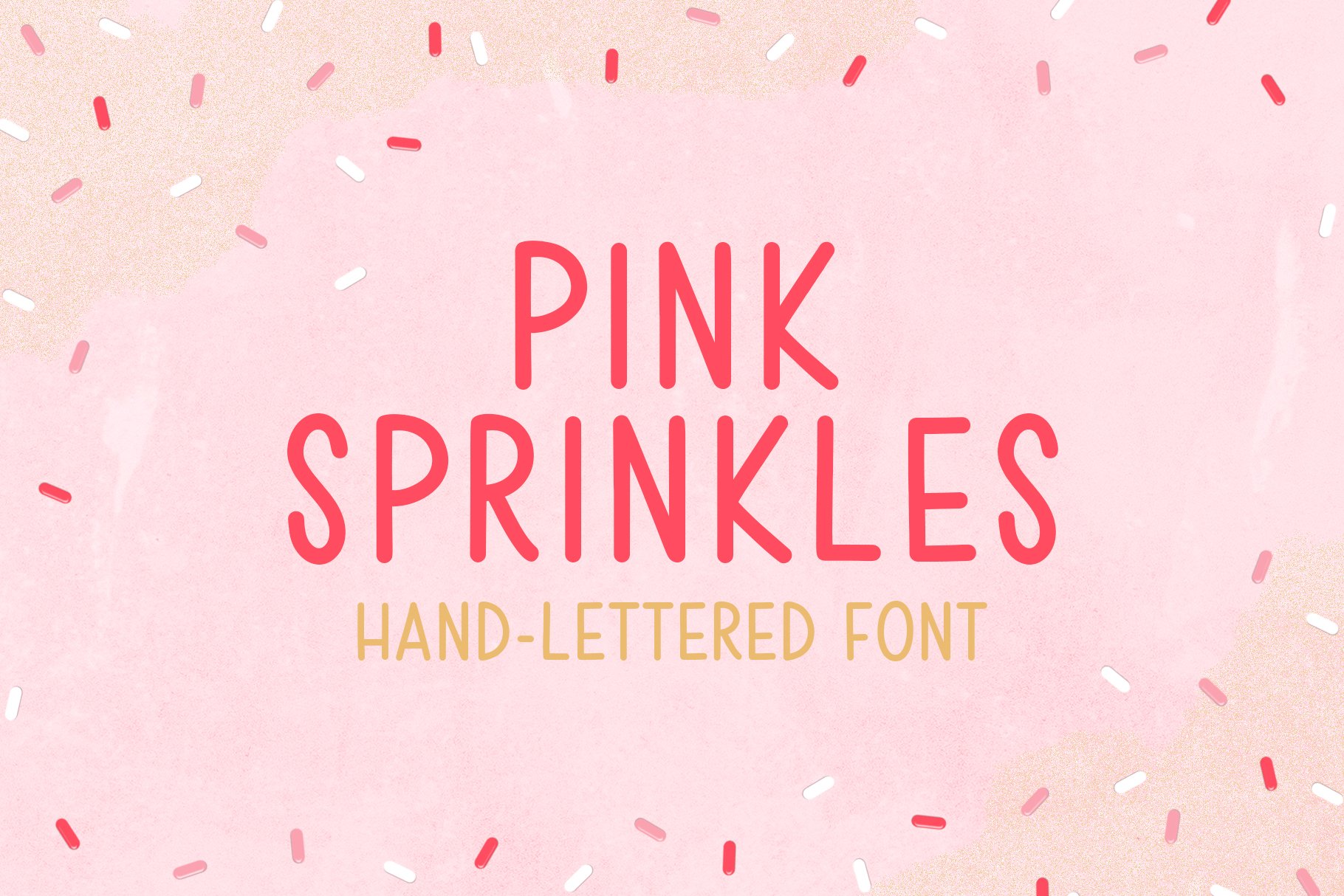 Pink Sprinkles Handwritten Font cover image.