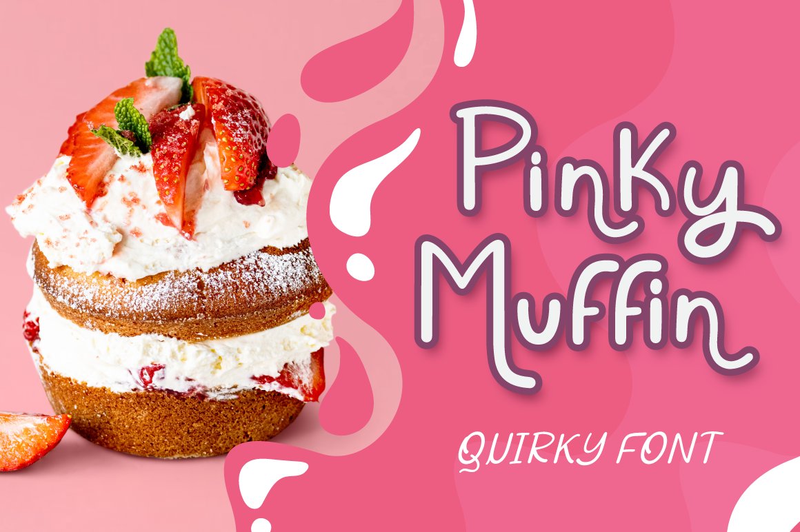 Pinky Muffin - Quirky Food Font cover image.