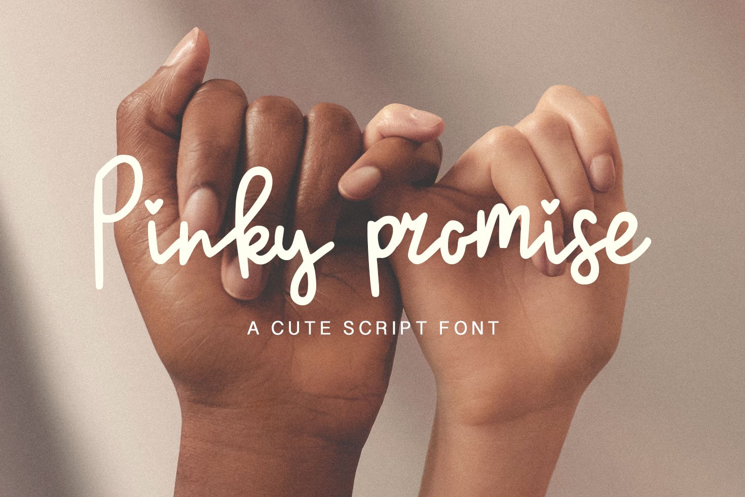 Pinky Promise - A Cute Script Font cover image.