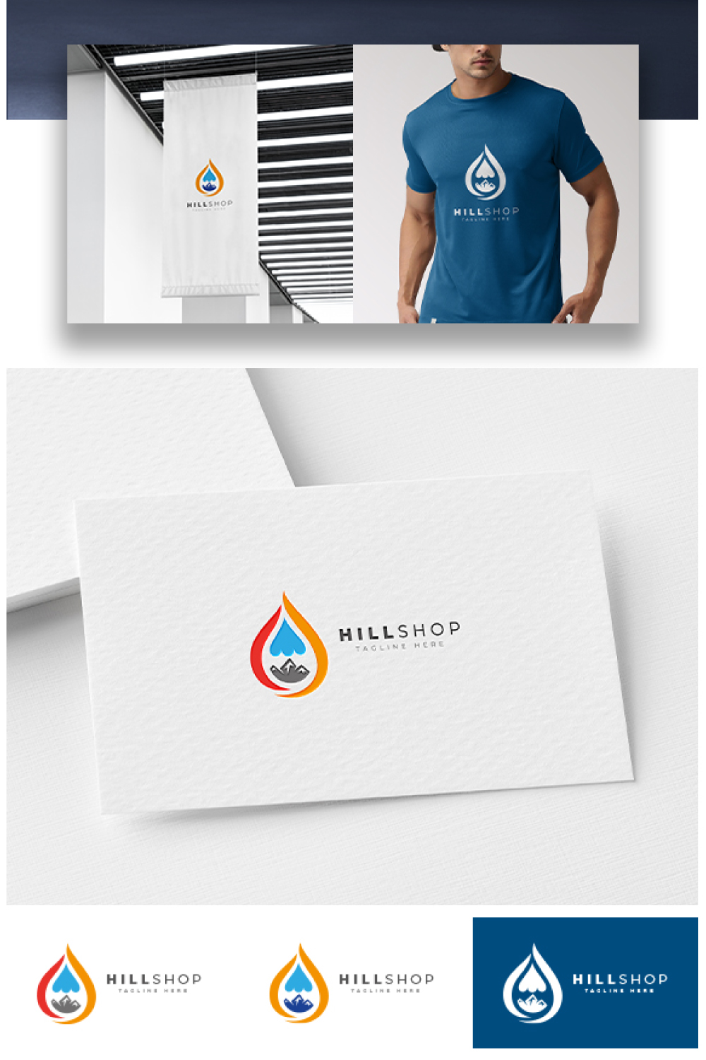 Hillshop Logo pinterest preview image.