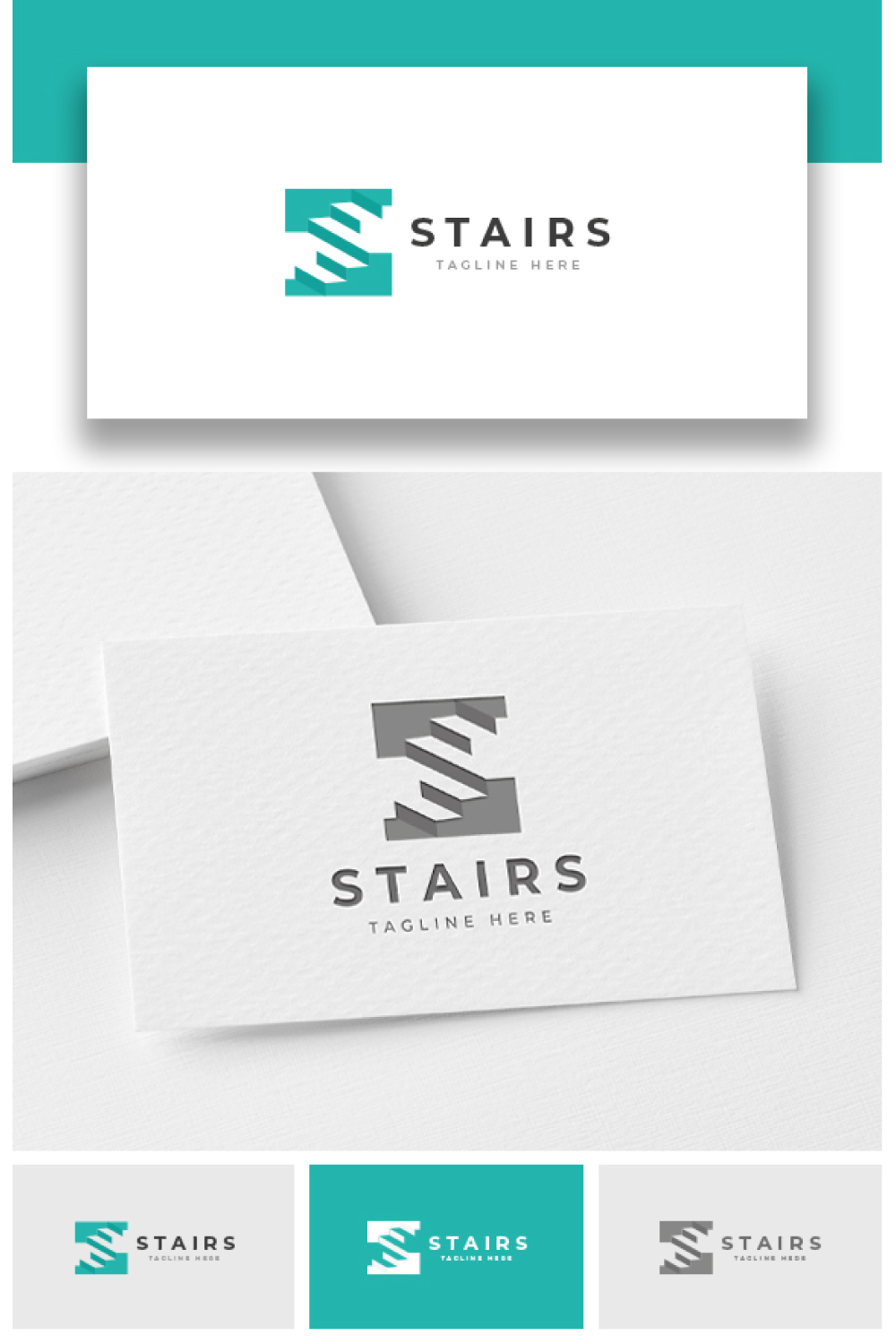 Stairs Logo pinterest preview image.