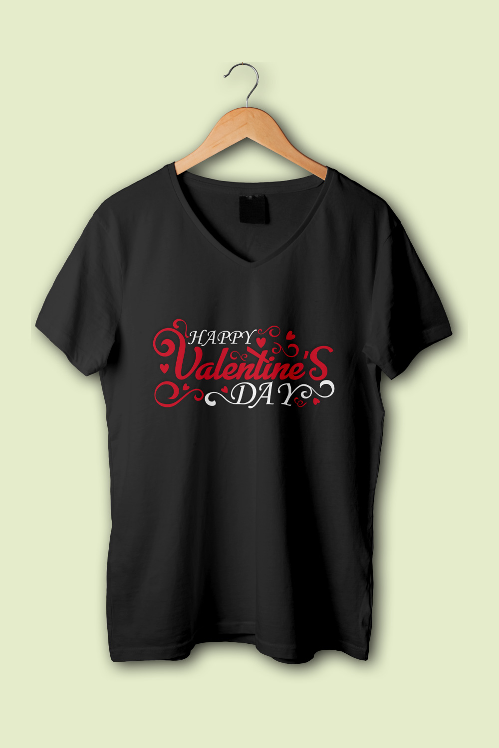Free Typography Happy Valentines Day Vector T-Shirt Design pinterest preview image.