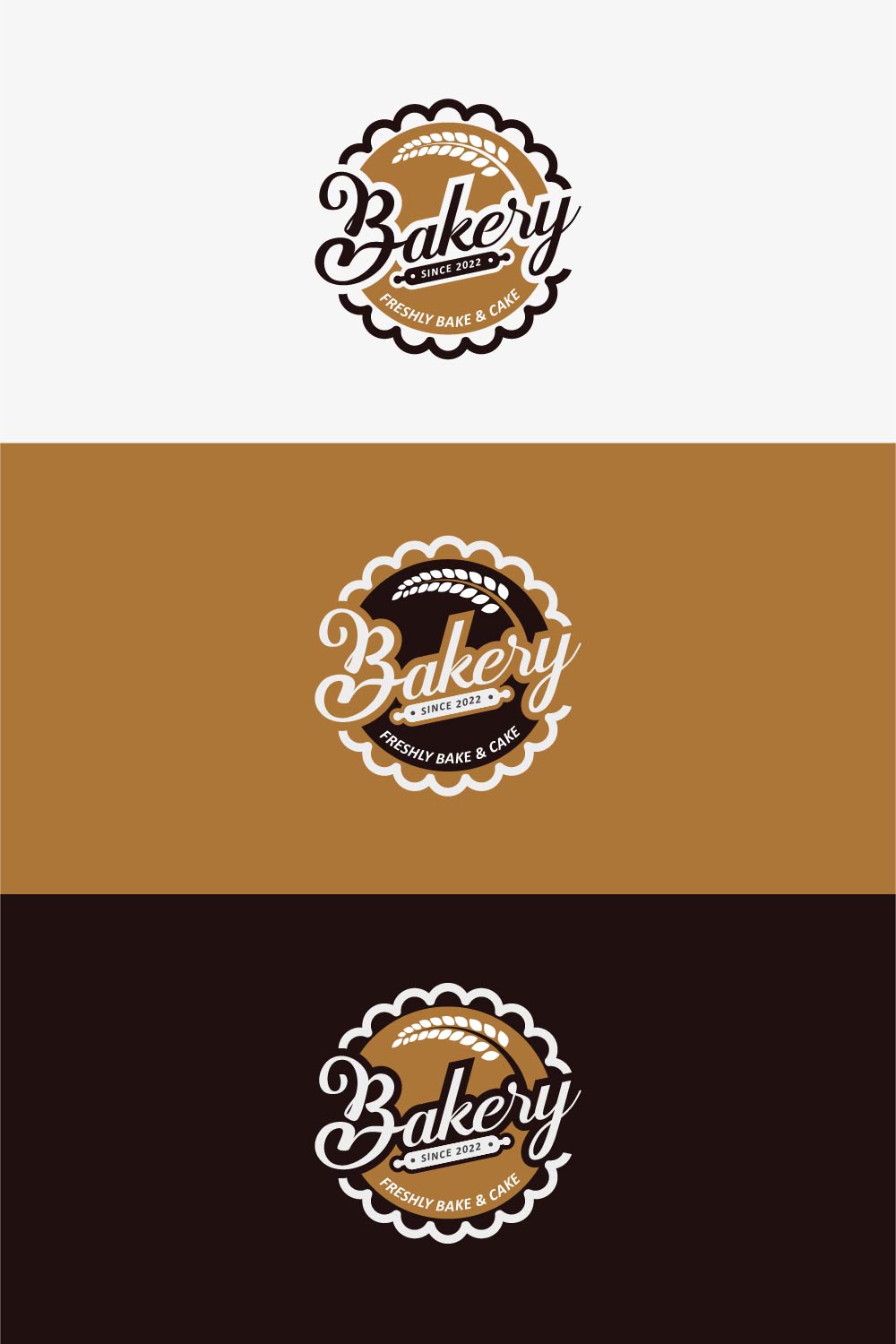 Bakery Logo Design Template pinterest preview image.