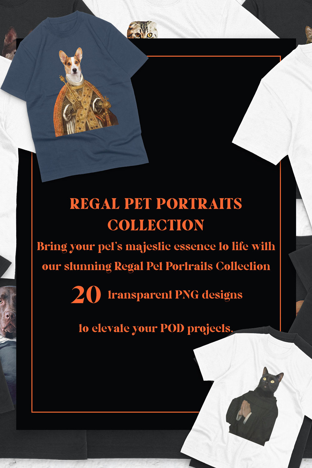 About Regal Pet Portraits Collection Graphic 20 Designs pinterest preview image.