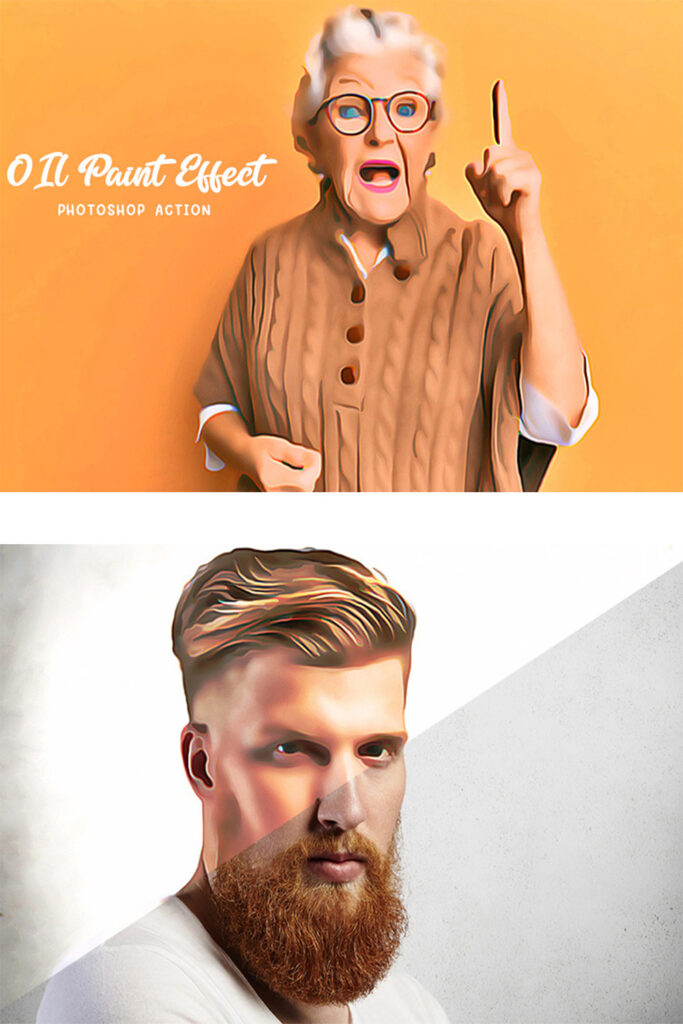 OIl Paint Effect Action MasterBundles