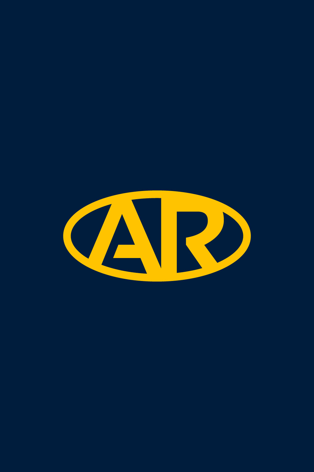 AR letter logo design pinterest preview image.