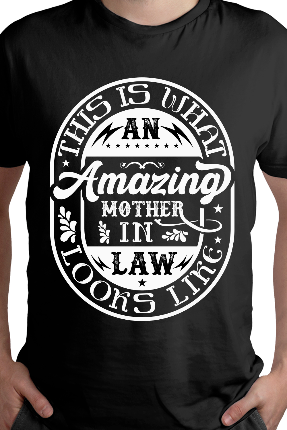 Mother's day typography quotes t shirt design, Mother's Day Shirts pinterest preview image.