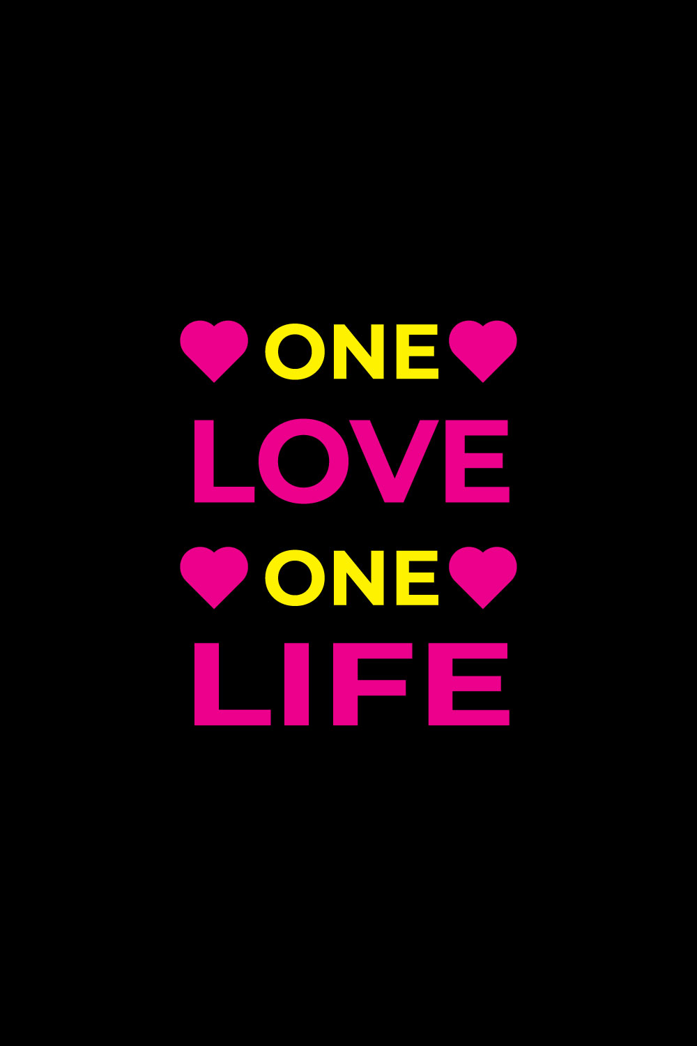 One love One Life pinterest preview image.