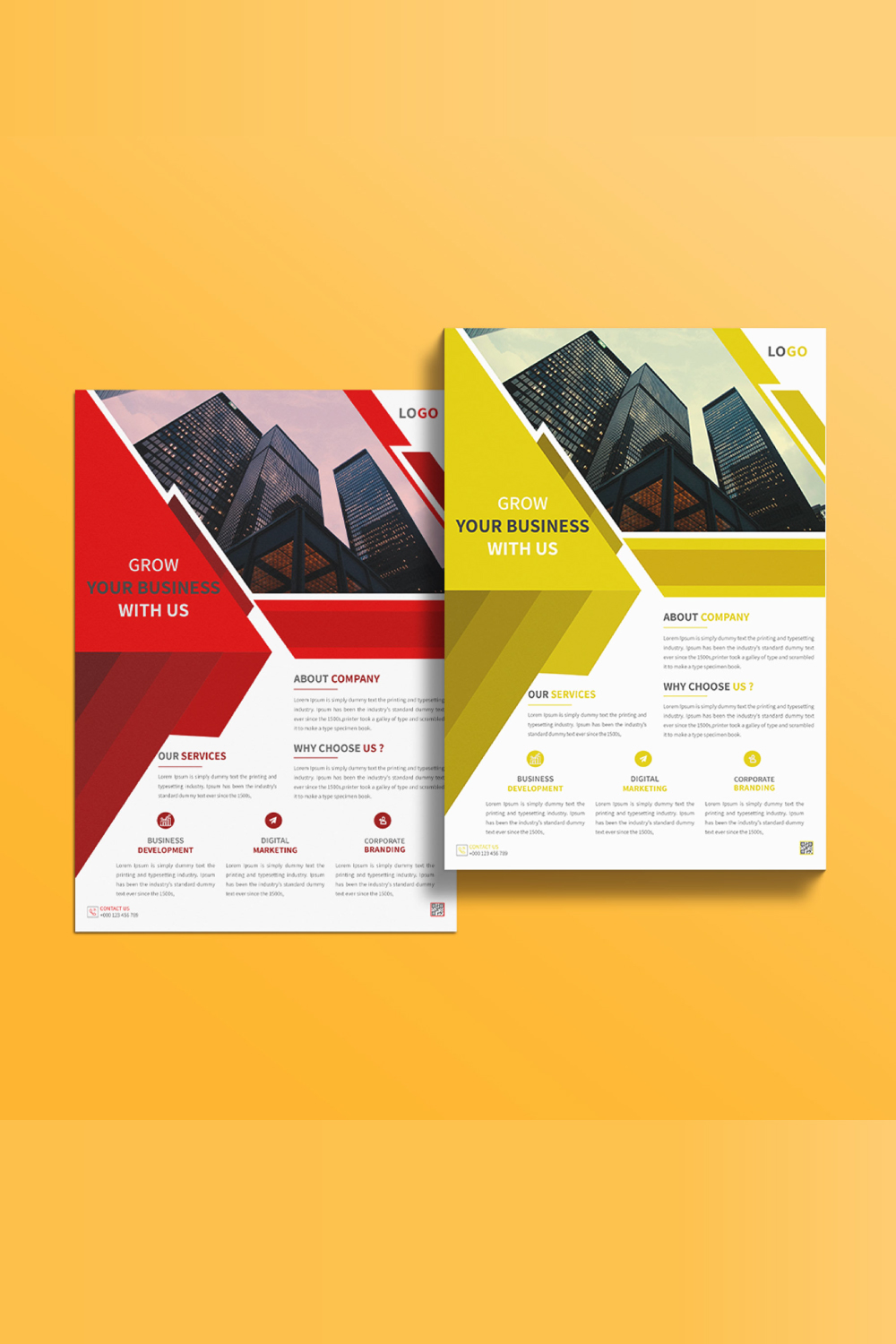 Creative business flyer design template pinterest preview image.