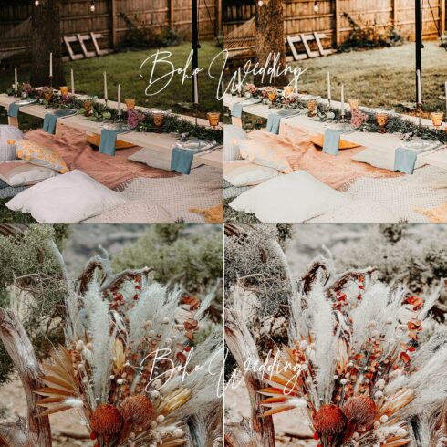 Boho Wedding Lightroom Presets Packcover image.