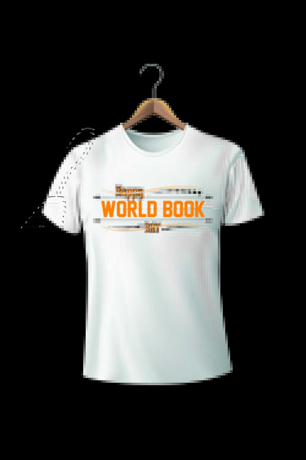 World Book Day T-shirt Design pinterest preview image.