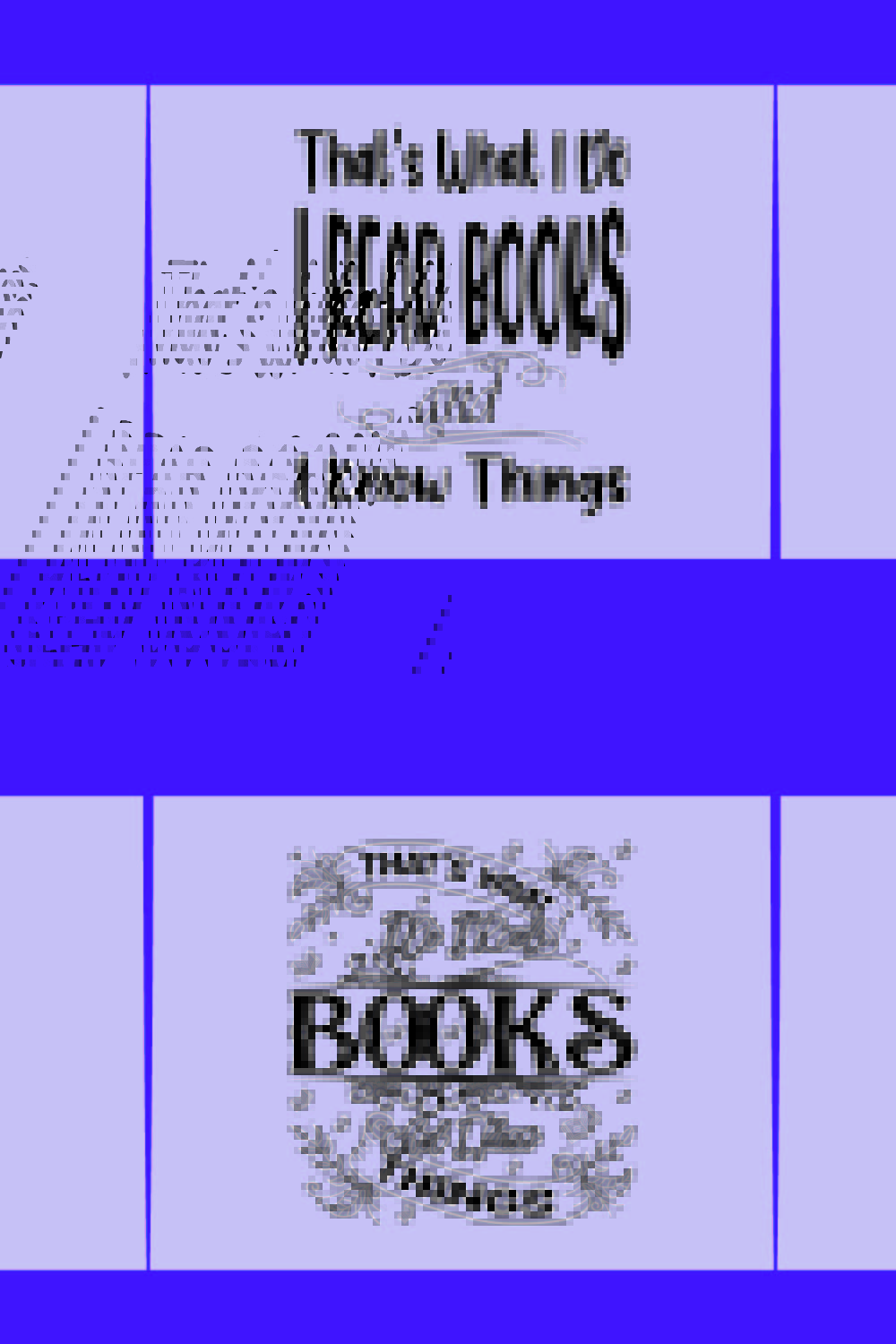World Book Day T-shirt Design Bundle pinterest preview image.