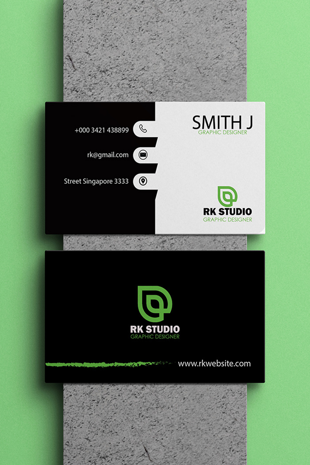 BUSINESS CARD TEMPLATES pinterest preview image.