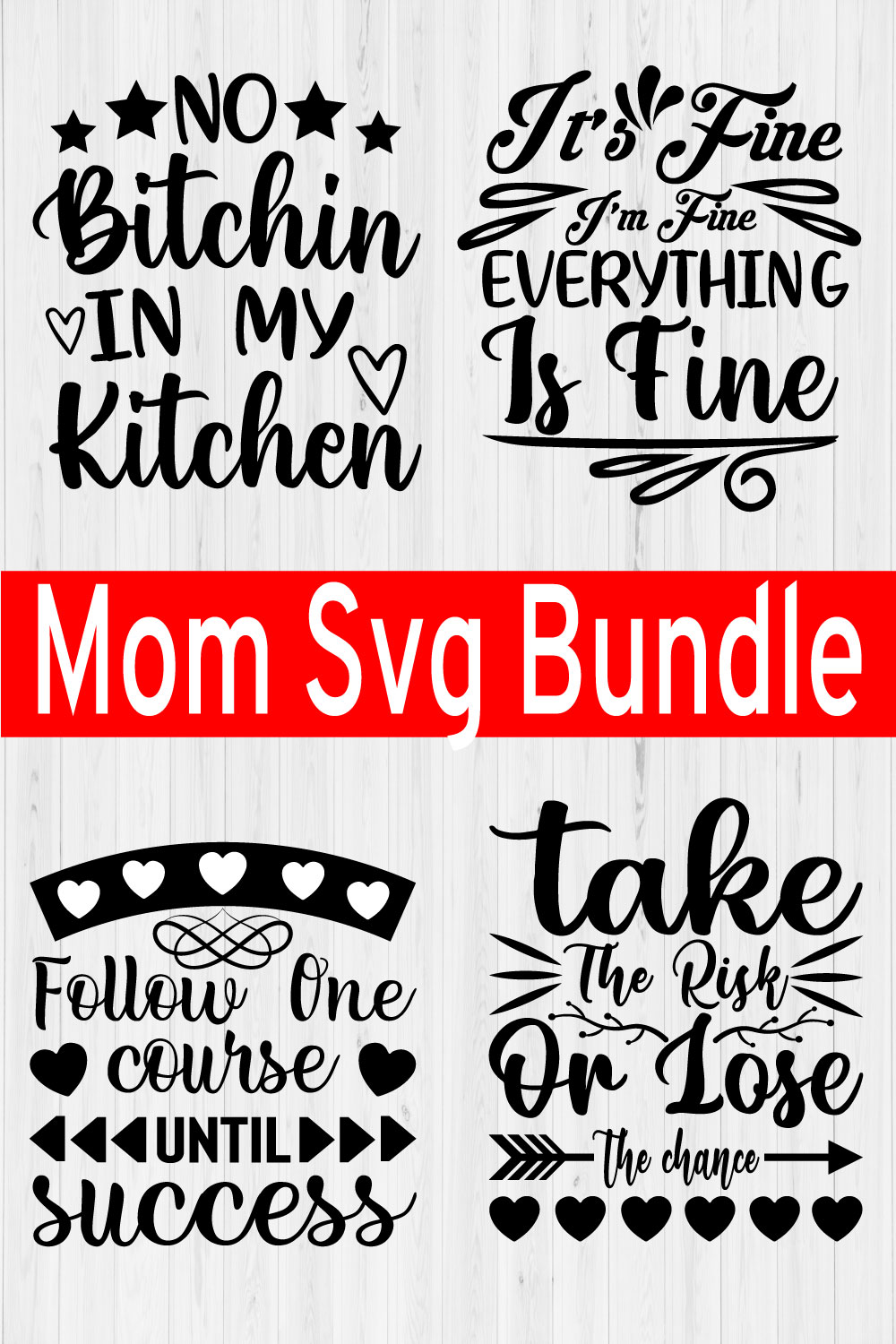 Mom Svg Bundle Vol5 pinterest preview image.