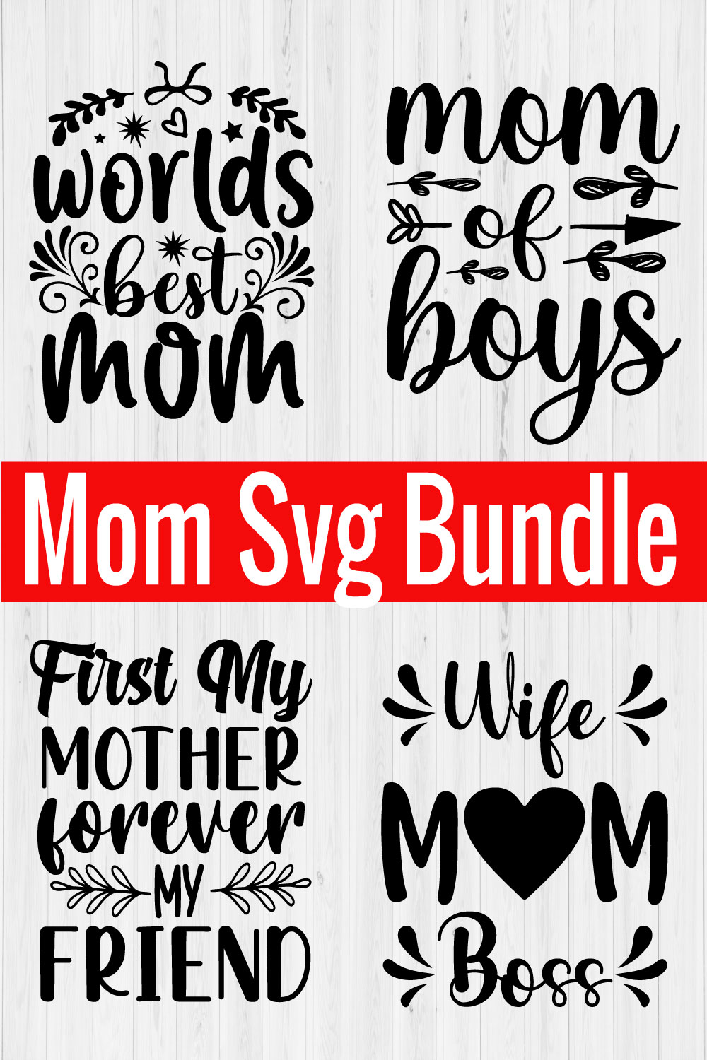 Mommy Svg Bundle vol20 pinterest preview image.