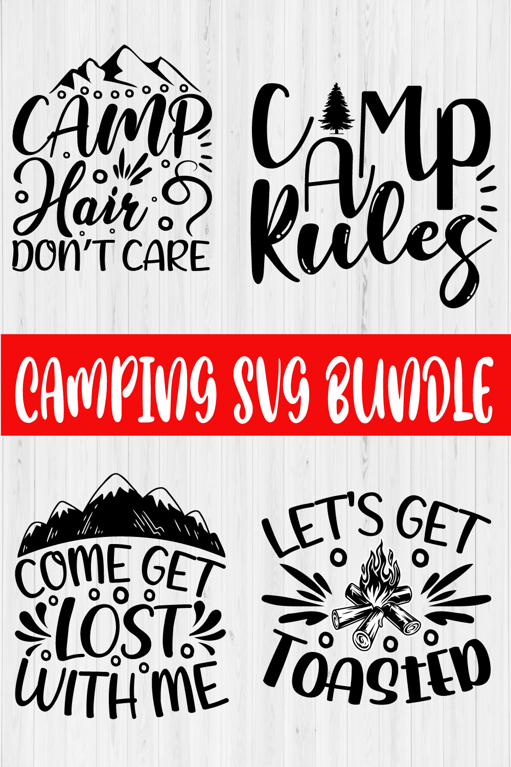 Camping Svg Quote Bundle Vol3 pinterest preview image.