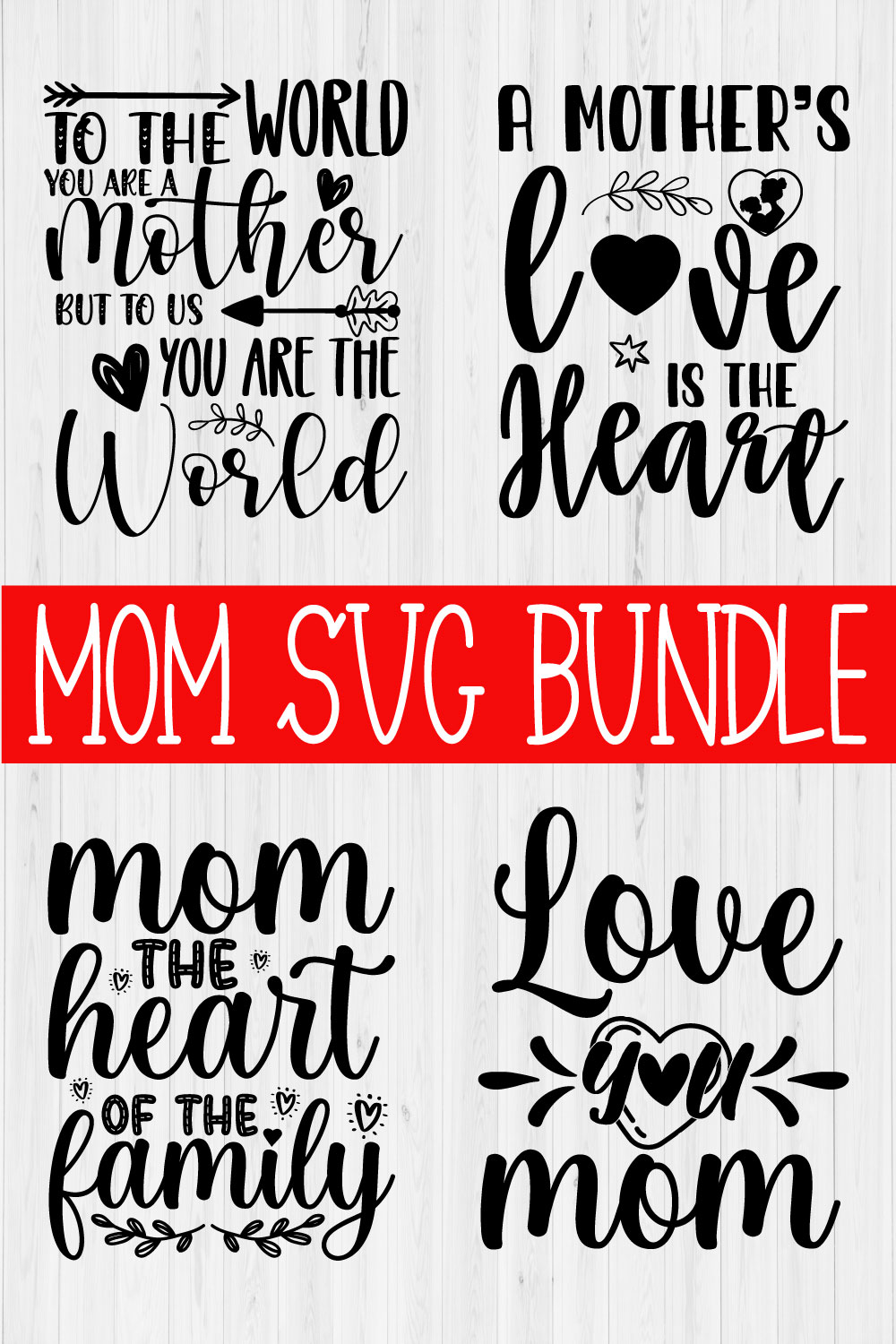 Mom Svg Bundle Vol26 pinterest preview image.