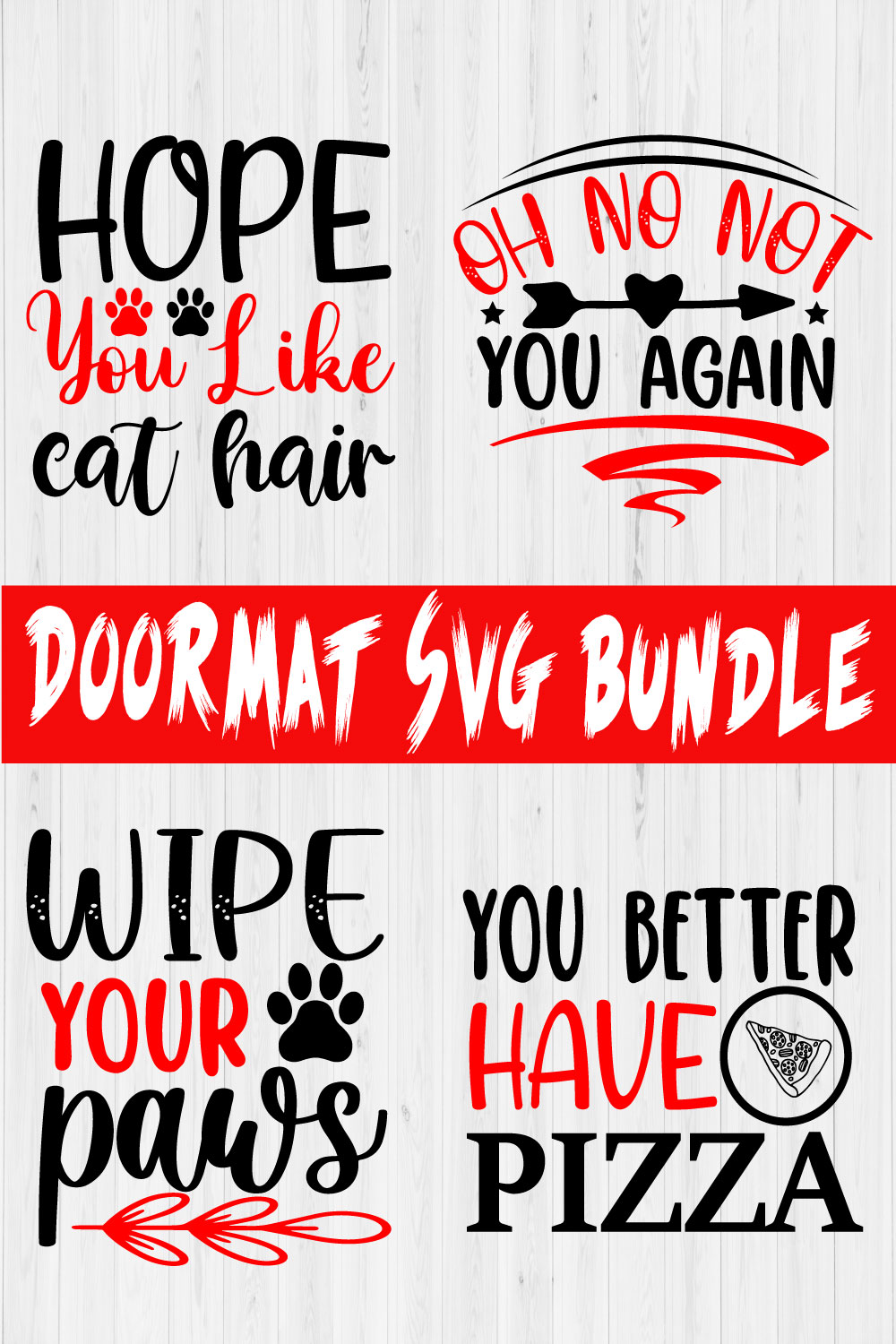 Doormat Svg T-shirt Design Vol4 pinterest preview image.