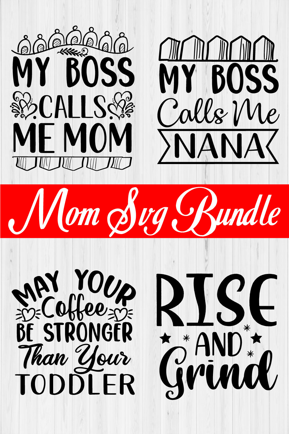 Mom Svg Bundle Vol8 pinterest preview image.