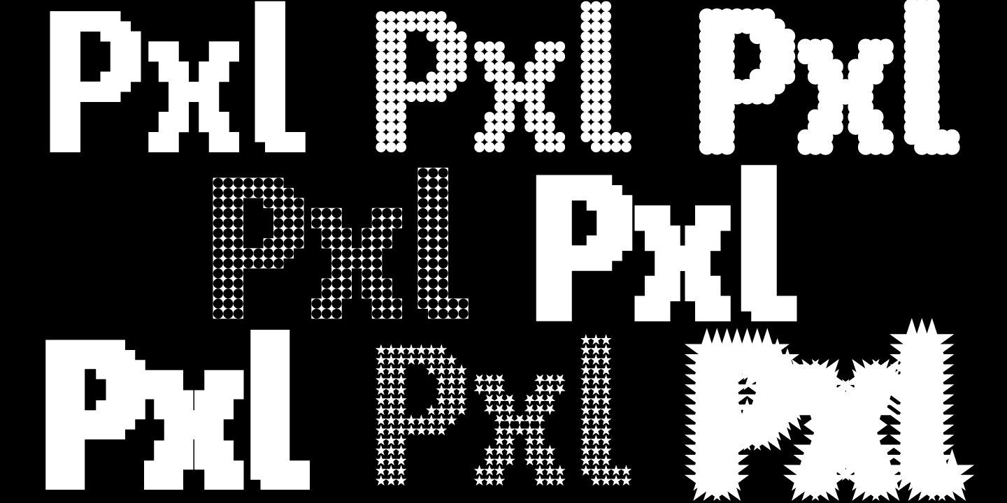 FONT | PIXEL pattern preview image.
