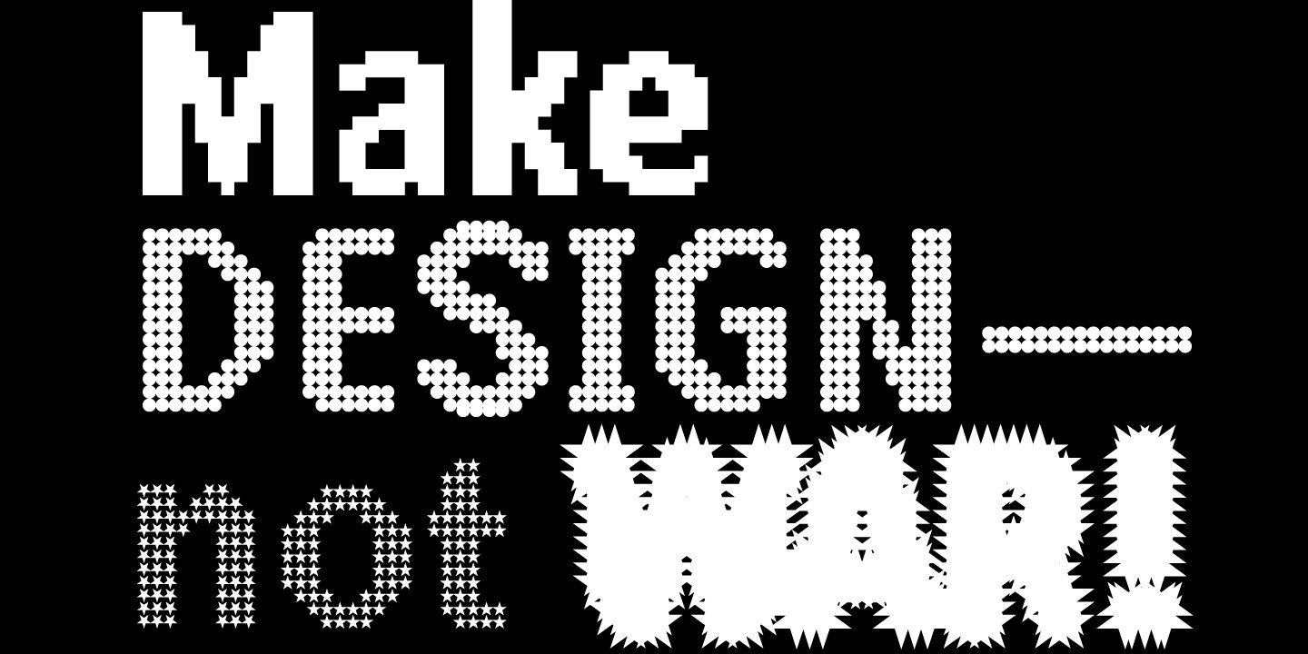 pixel pattern font sample by typo graphic design 5 574