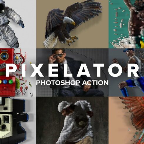 Pixelator Photoshop Actioncover image.