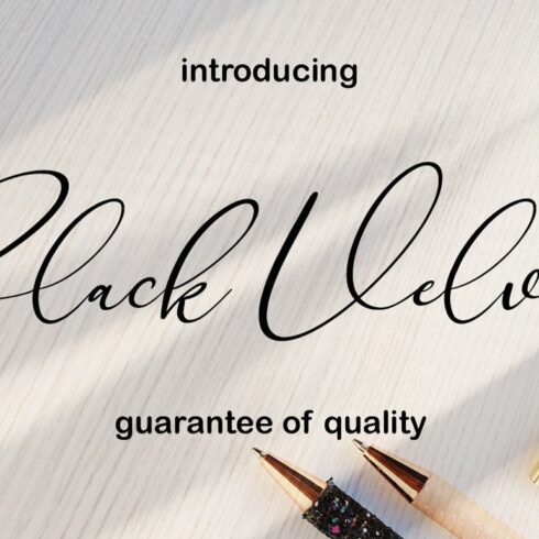 Black Velvet Font cover image.