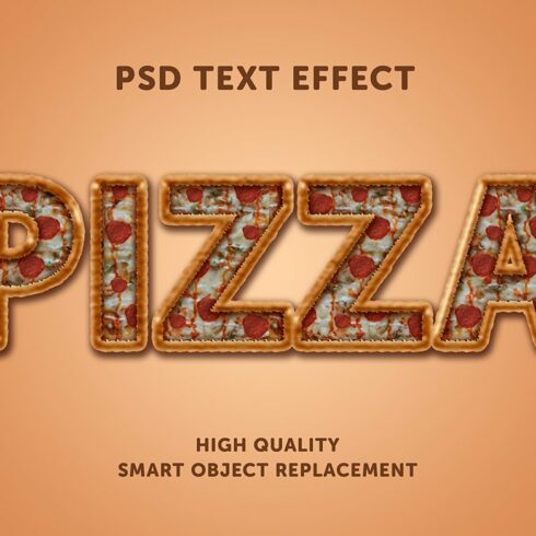 Pizza Text Effect Psdcover image.
