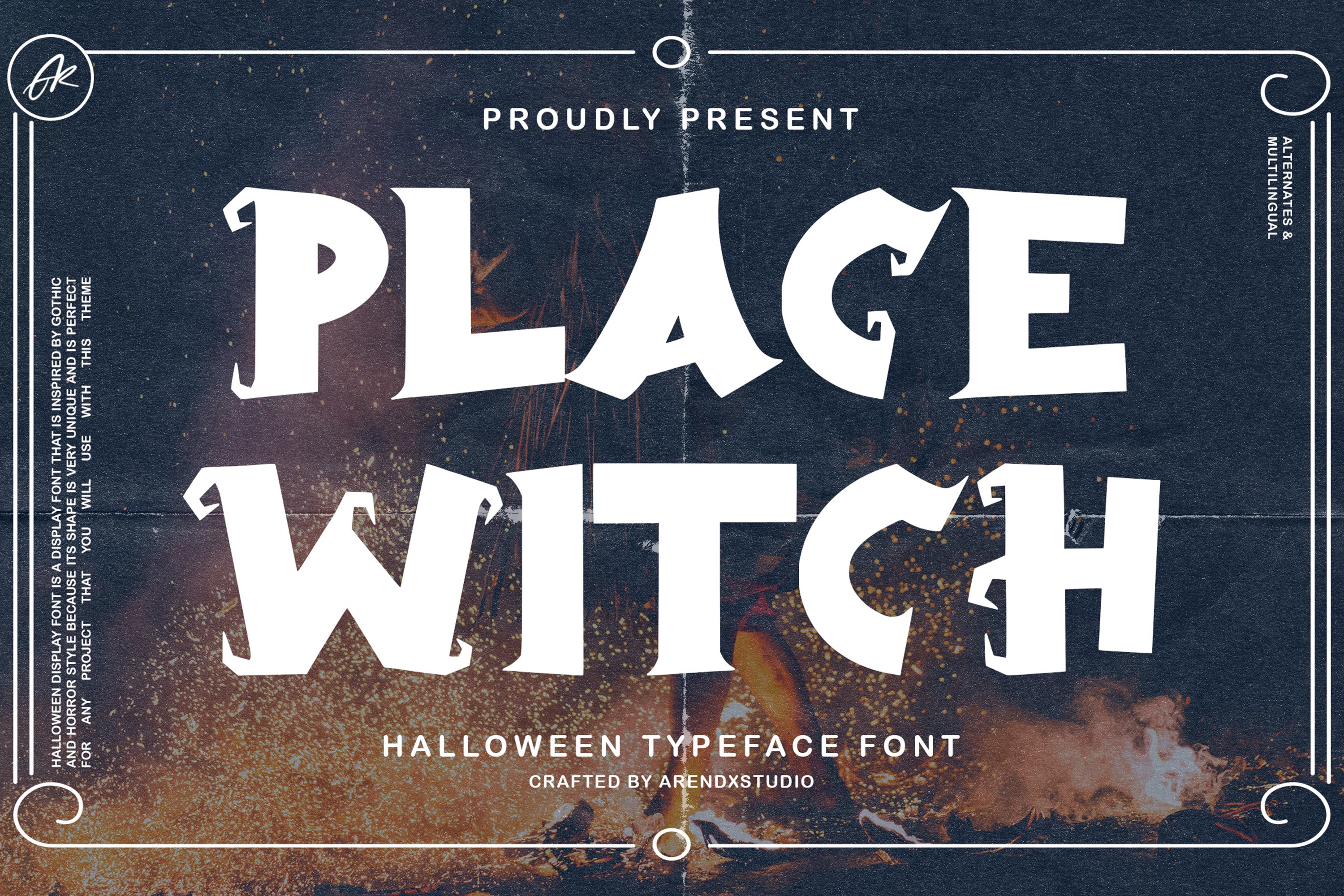 Place Witch - Halloween Display Font cover image.