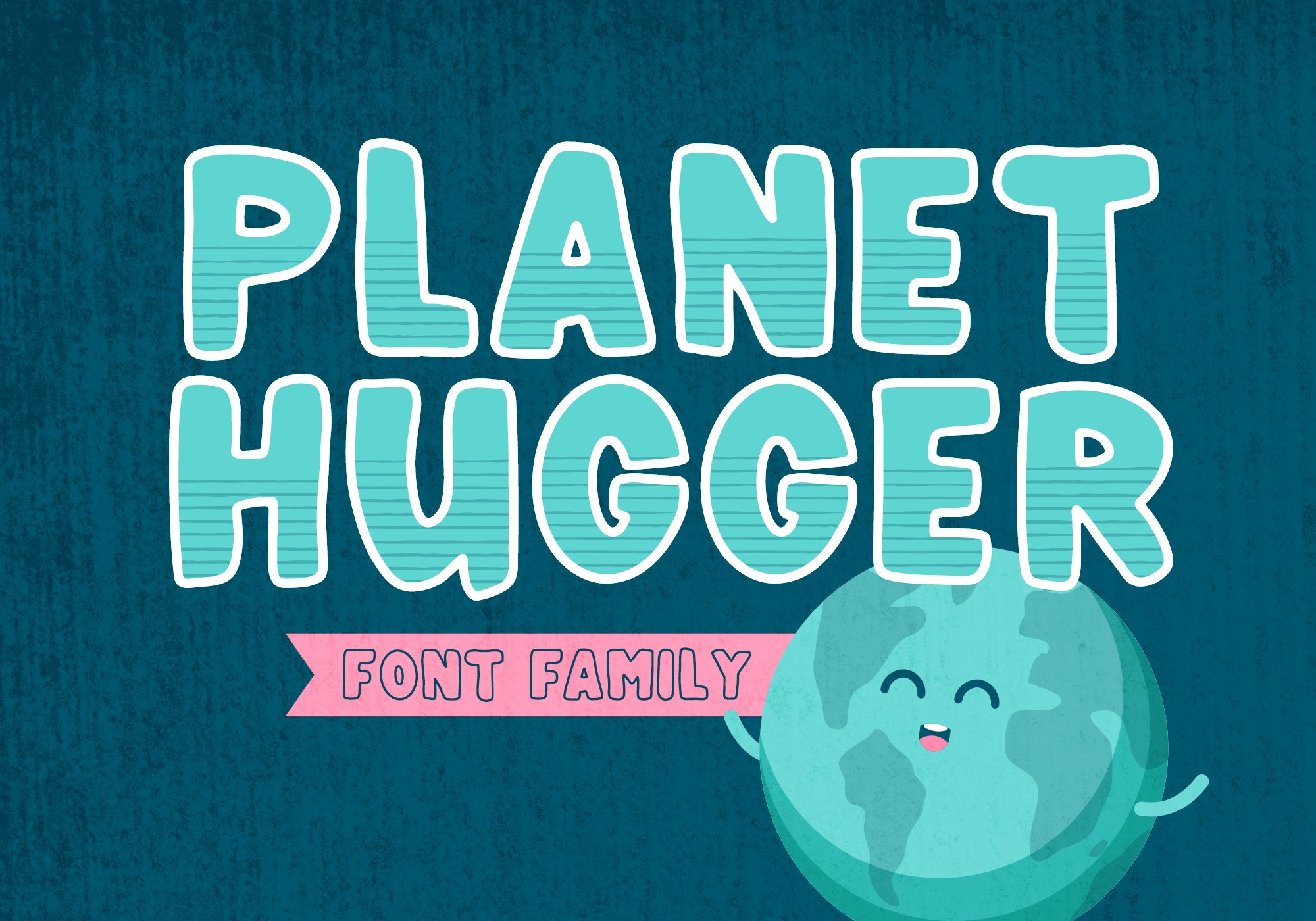Planet Hugger - Layered Font Family cover image.