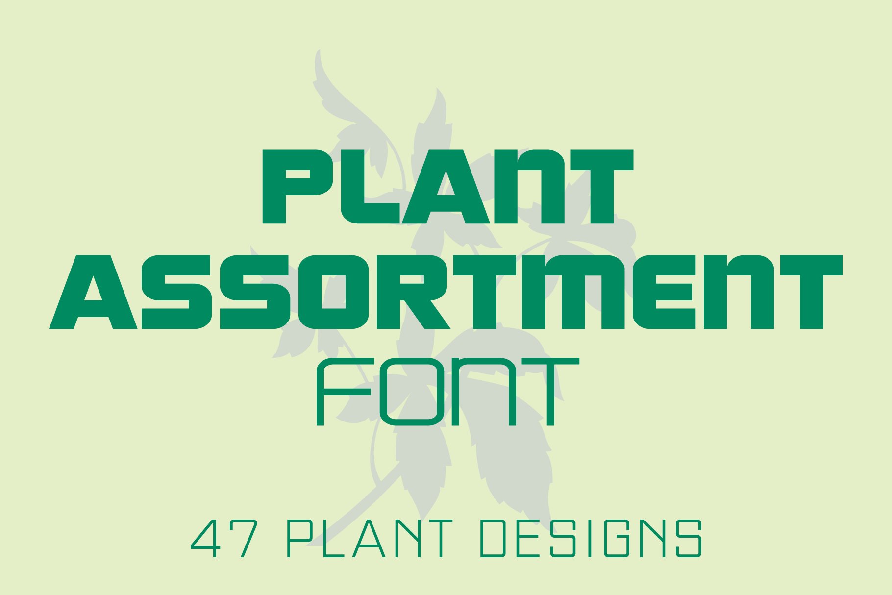 Plant Assortment Font cover image.