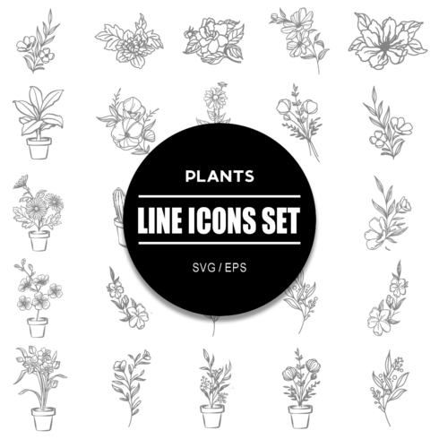 Plants Icon Set cover image.