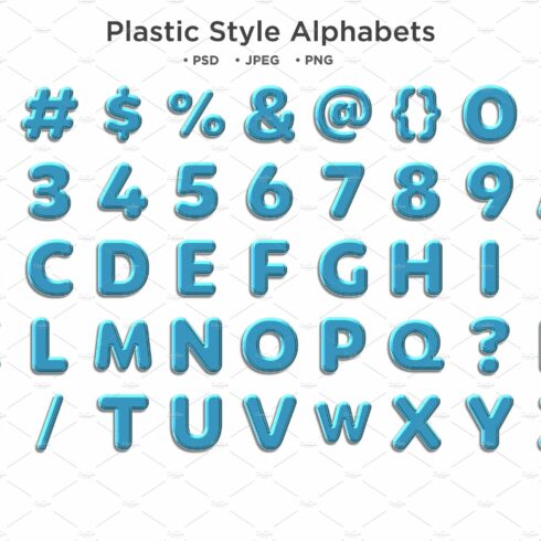Plastic Style Alphabet Abc Typograpycover image.