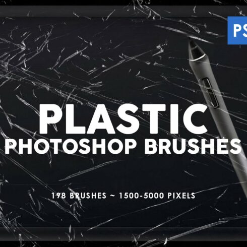 198 Plastic Photoshop Brushescover image.