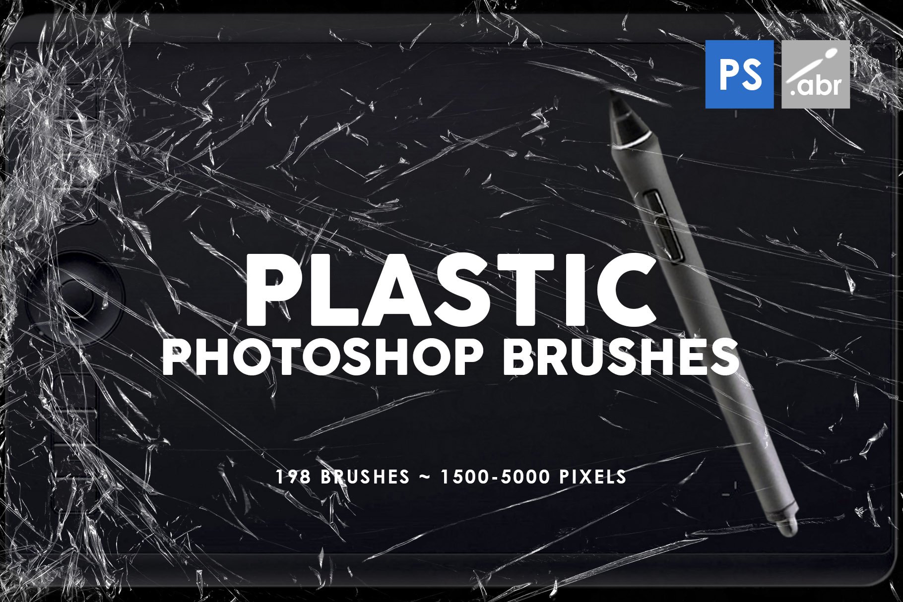 198 Plastic Photoshop Brushescover image.