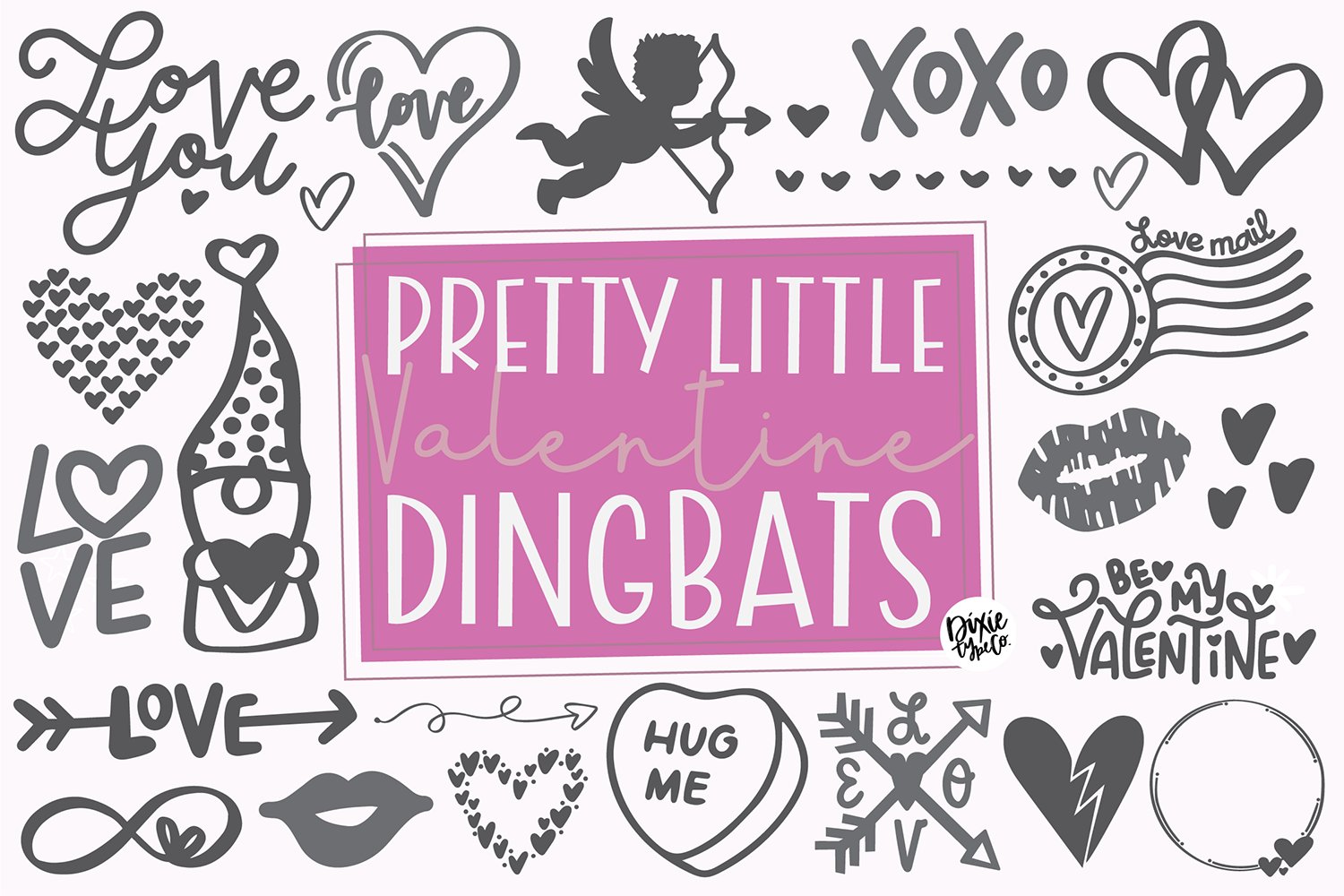 Valentine's Day Dingbats cover image.