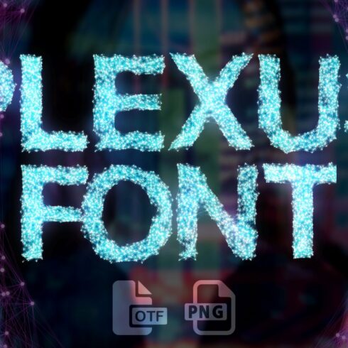 MS Plexus Opentype SVG Font and PNGs cover image.