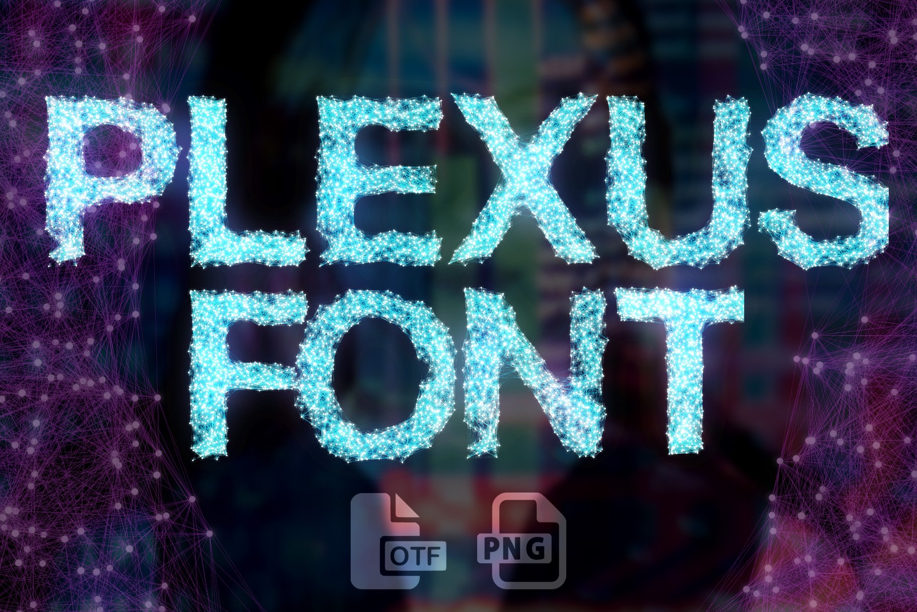 MS Plexus Opentype SVG Font and PNGs cover image.