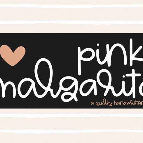 Pink Margarita - Handwritten Font cover image.