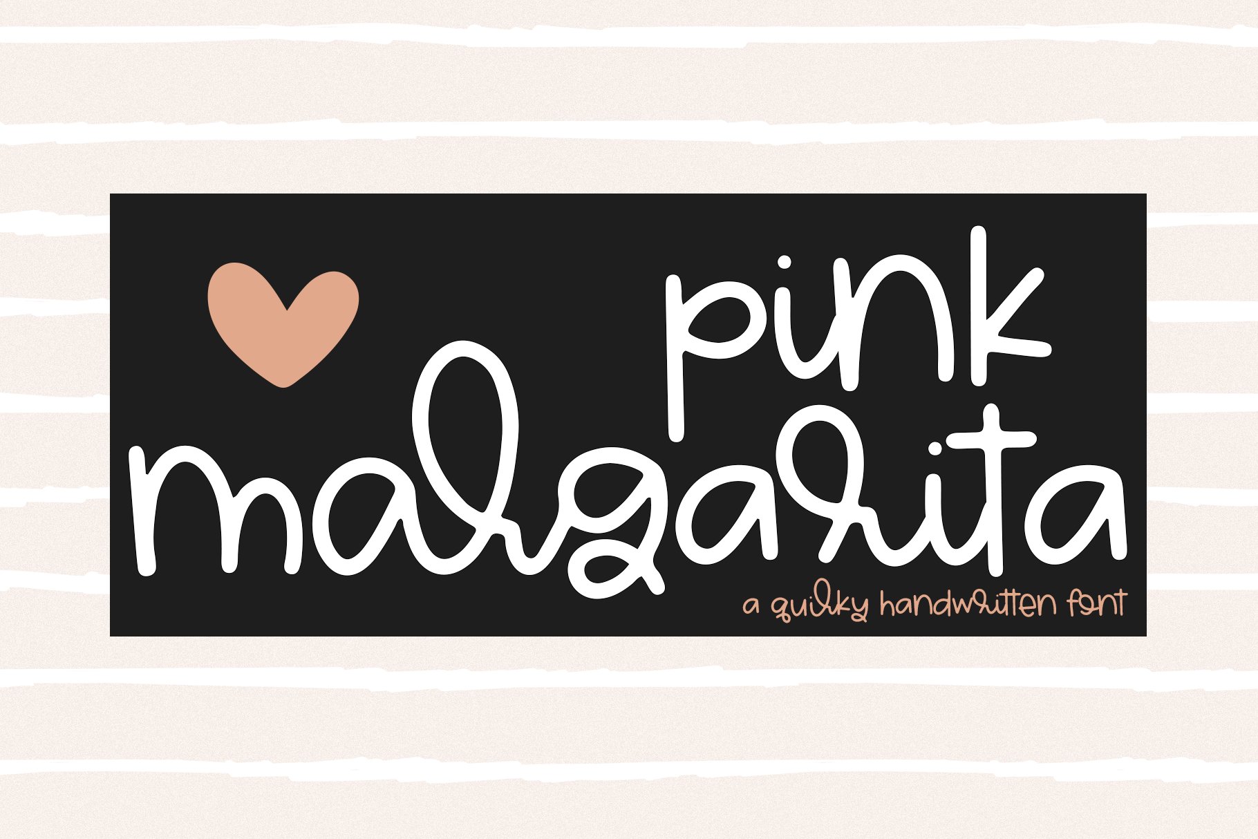 Pink Margarita - Handwritten Font cover image.