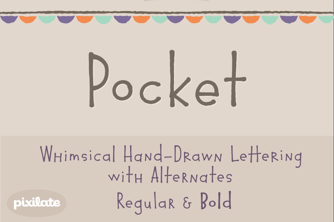 Pocket Px cute font cover image.