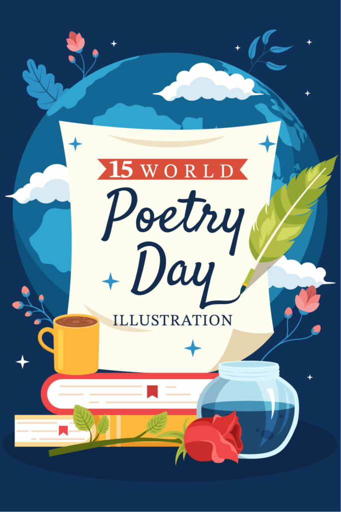 15 World Poetry Day Illustration - MasterBundles