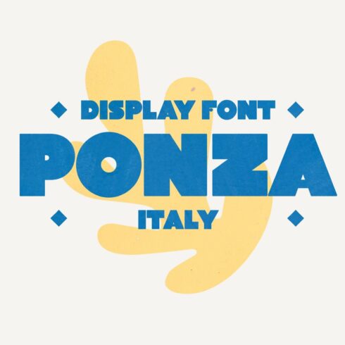 PONZA Display Font cover image.