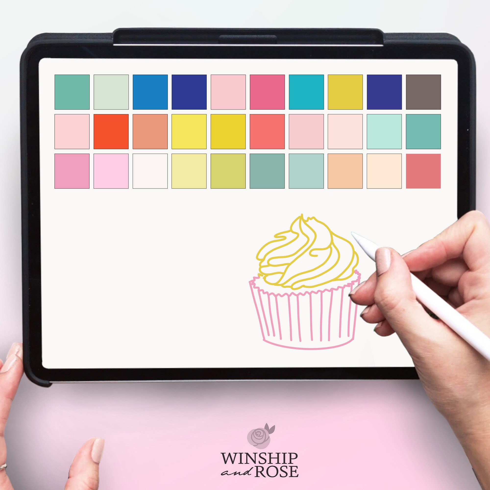 Color Palette Procreate PSD Swatchespreview image.