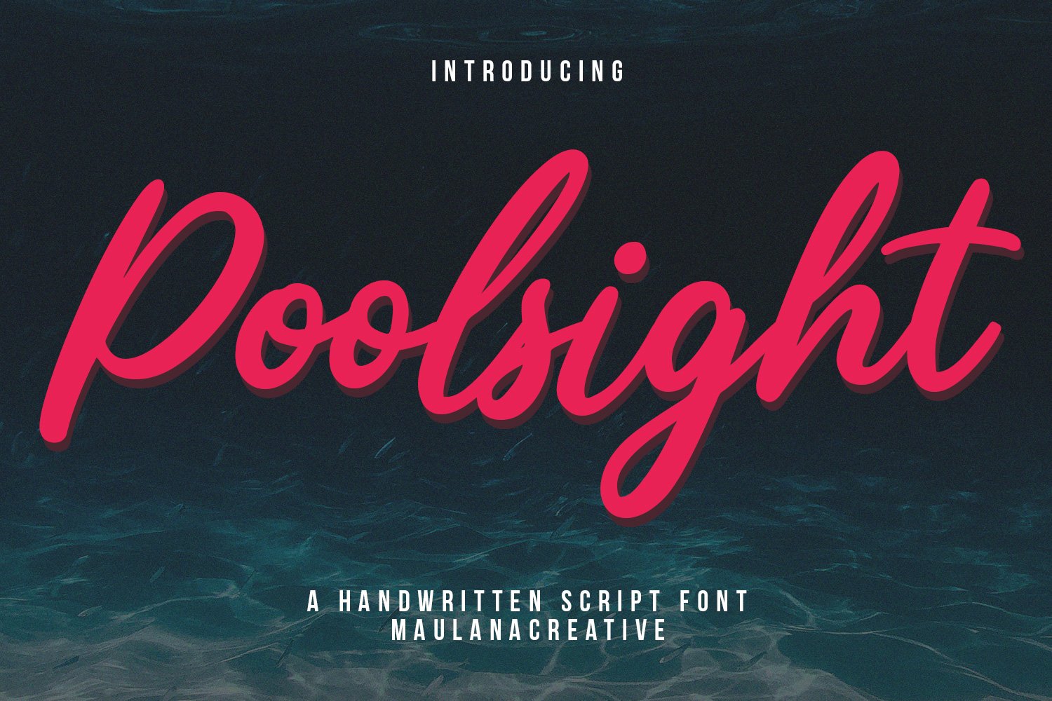 Poolsight Script Font cover image.